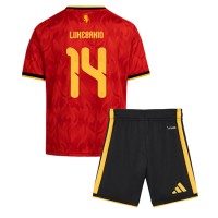 Belgicko Dodi Lukebakio #14 Domáci Detský futbalový dres MS 2026 Krátky Rukáv (+ trenírky)